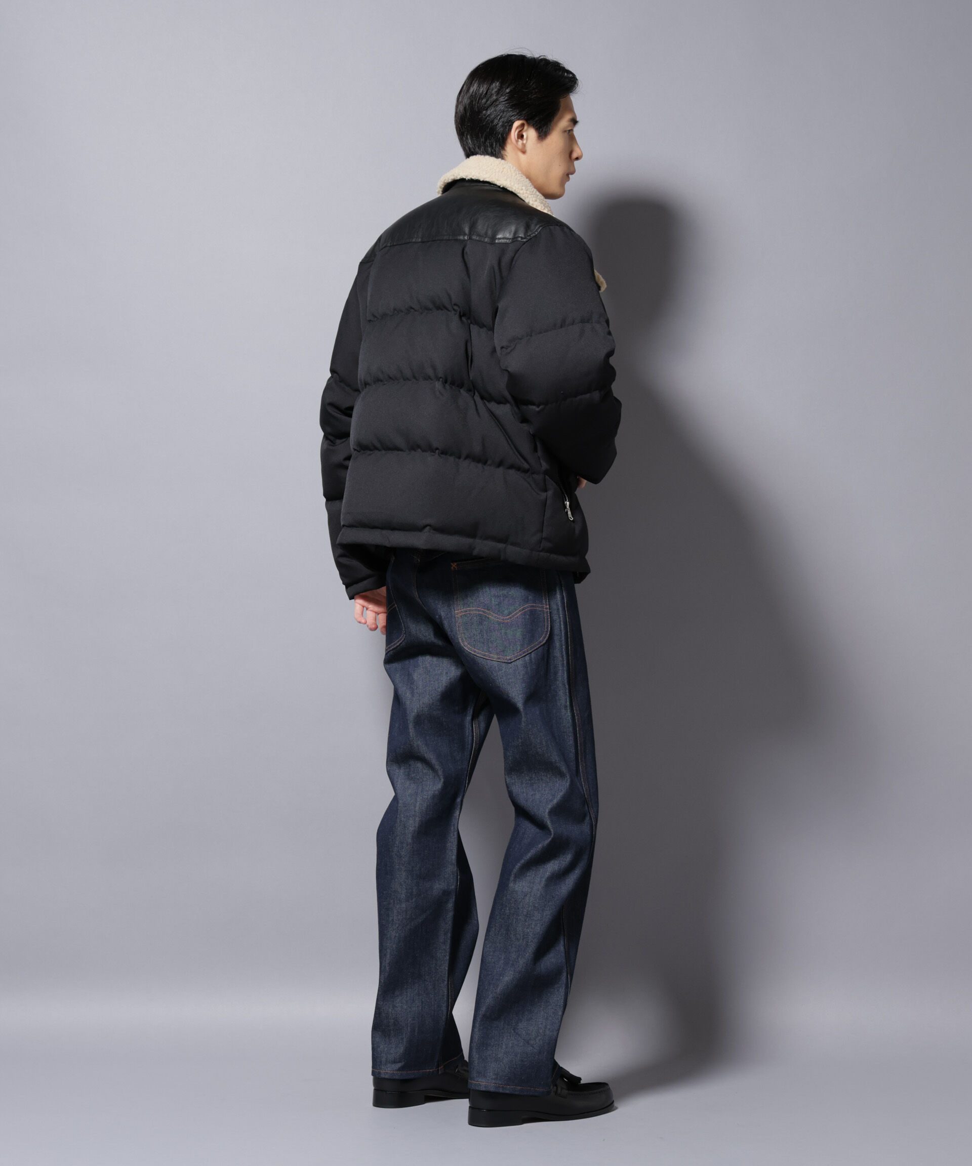 nano･universe「「西川ダウン(R)」ボアカラーサージショートダウン」|ダウン|