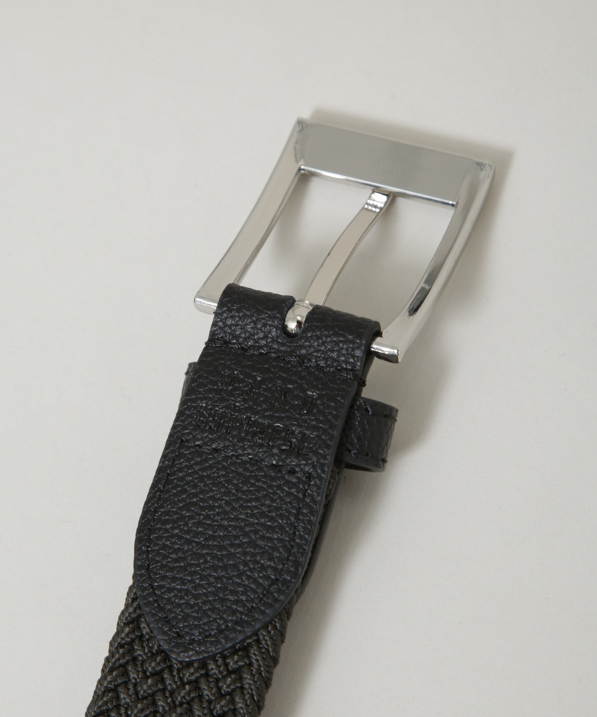 nano･universe「ゴムメッシュベルト ソリッドカラー」|ベルト|