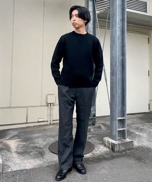 nano･universe「PBTストレッチクルーネックニット」|ニット・セーター|