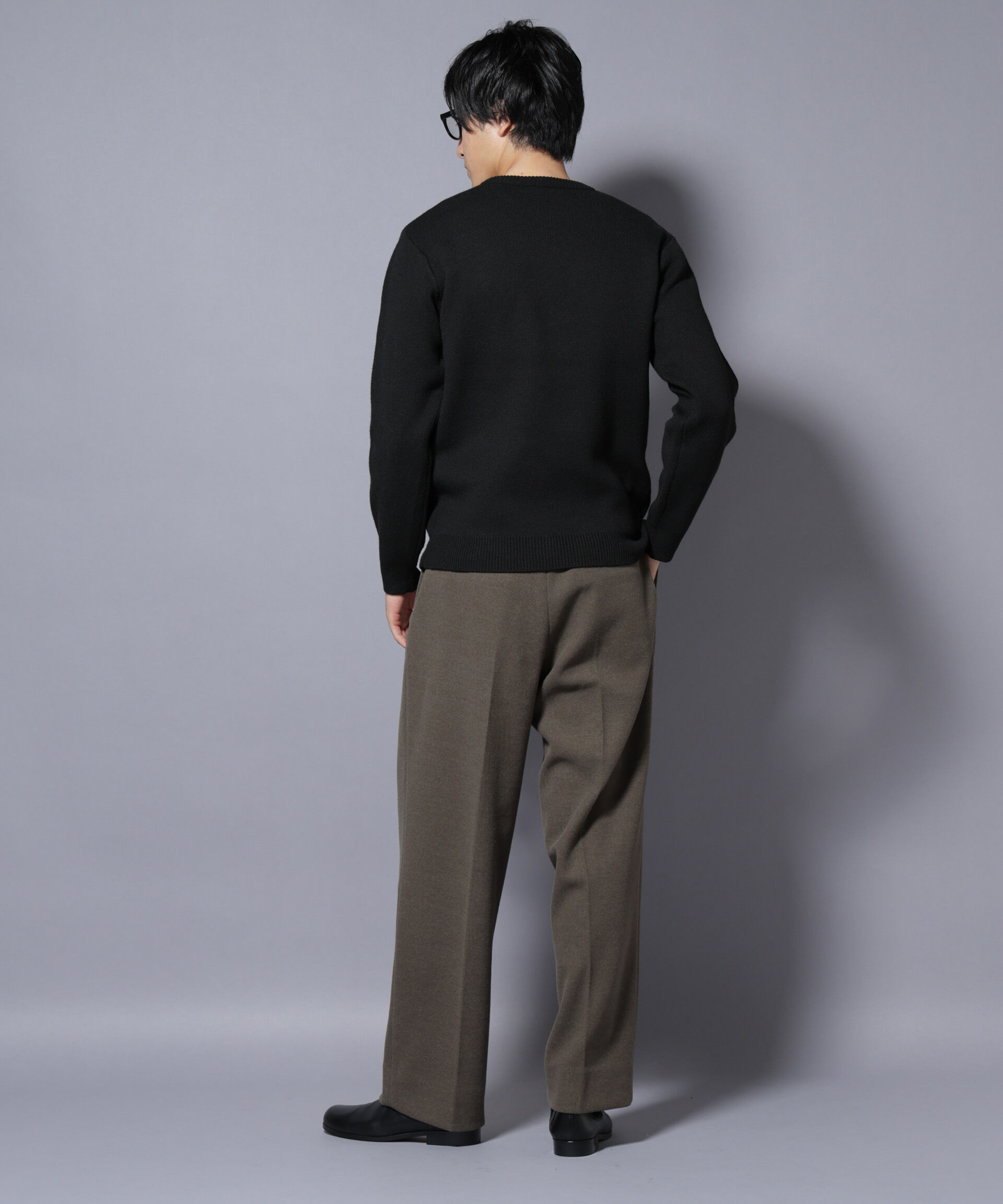 nano･universe「PBTストレッチクルーネックニット」|ニット・セーター|