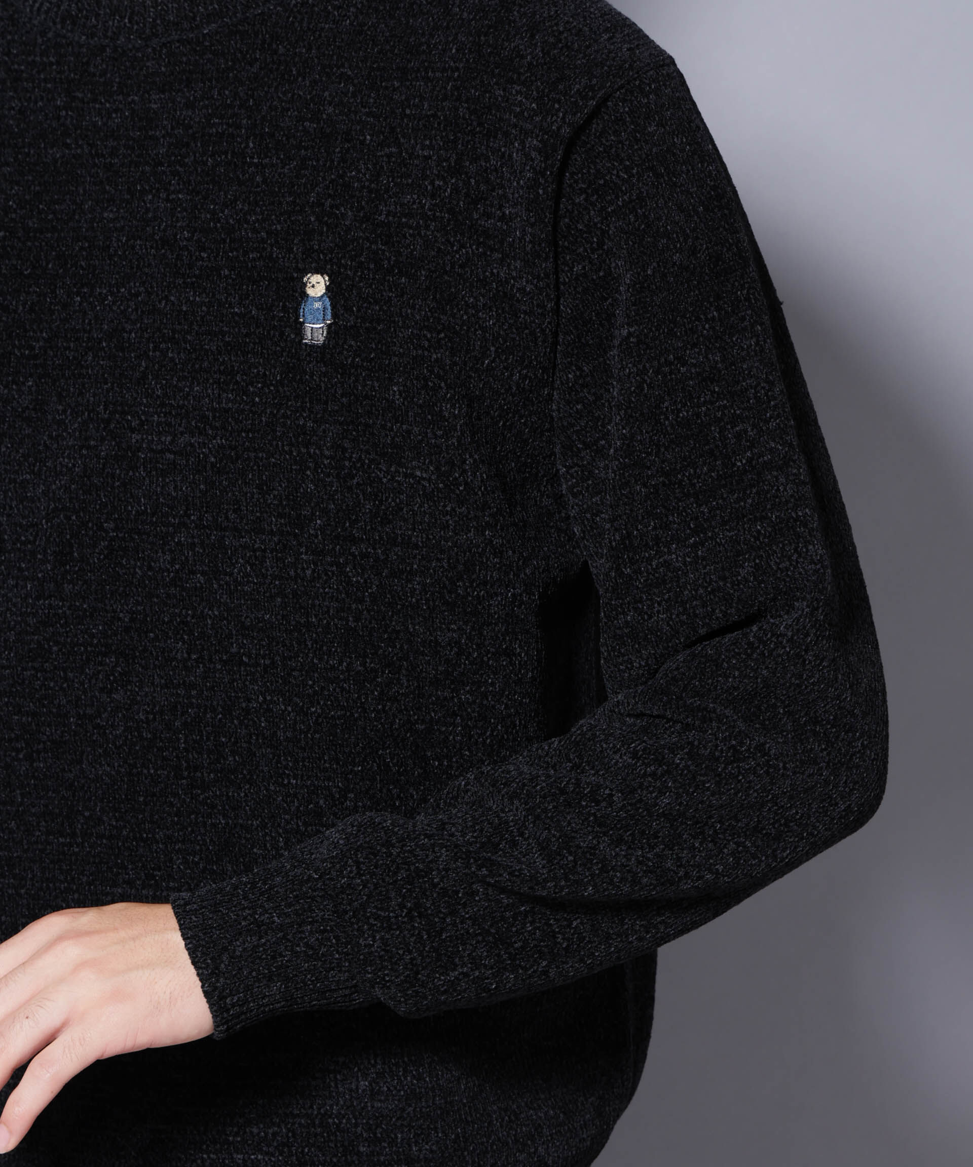 nano･universe「ナノベアモールニットクルーネック 1」|ニット・セーター|