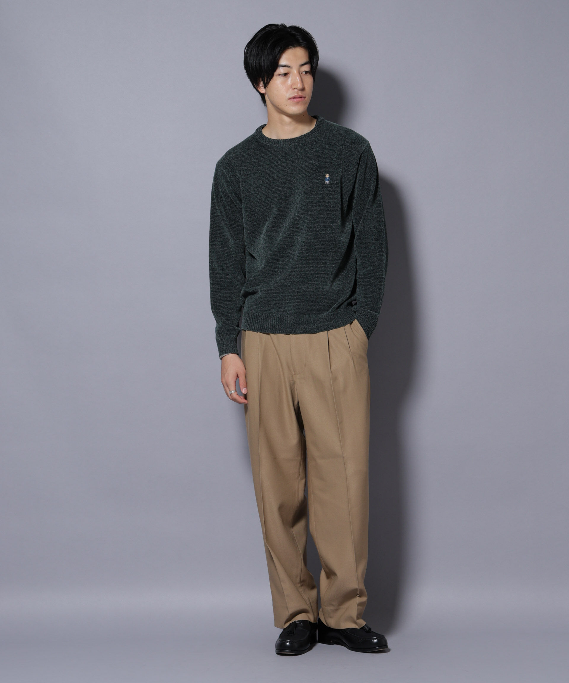 nano･universe「ナノベアモールニットクルーネック 1」|ニット・セーター|