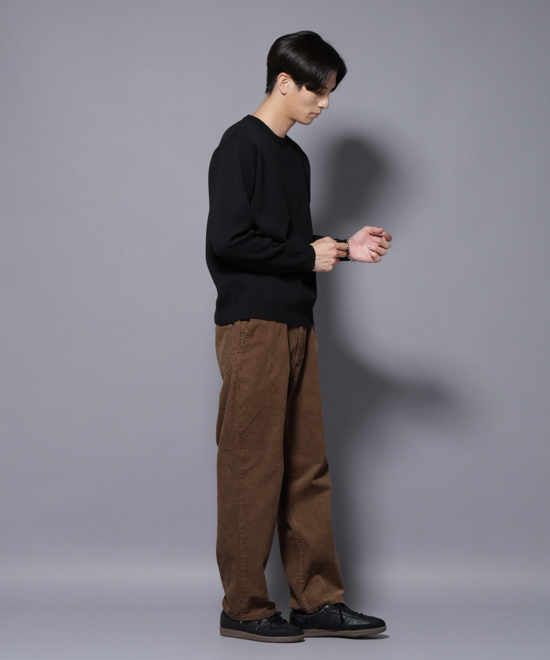 nano･universe「シルク混クルーネックニット」|ニット・セーター|