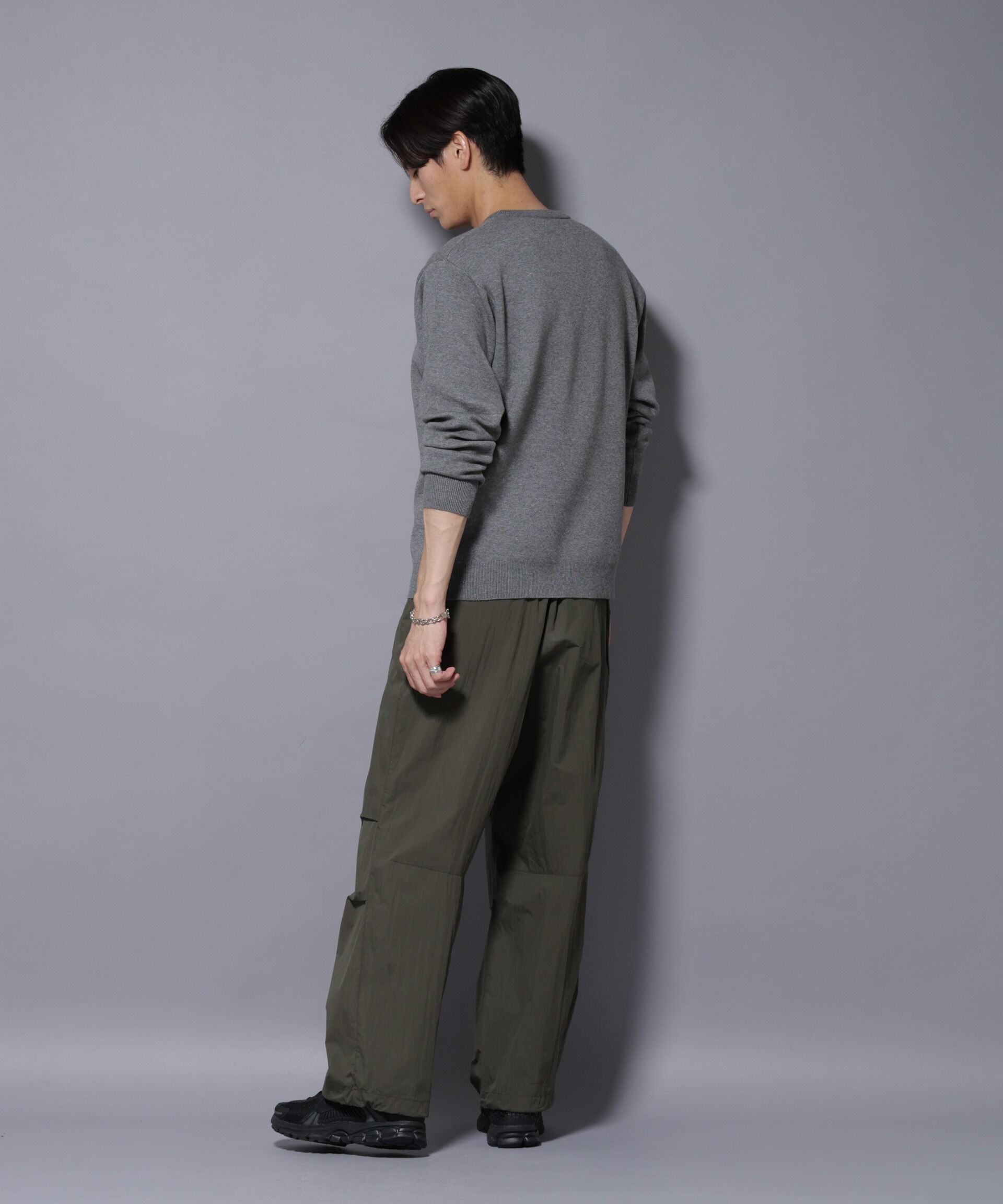 nano･universe「シルク混クルーネックニット」|ニット・セーター|