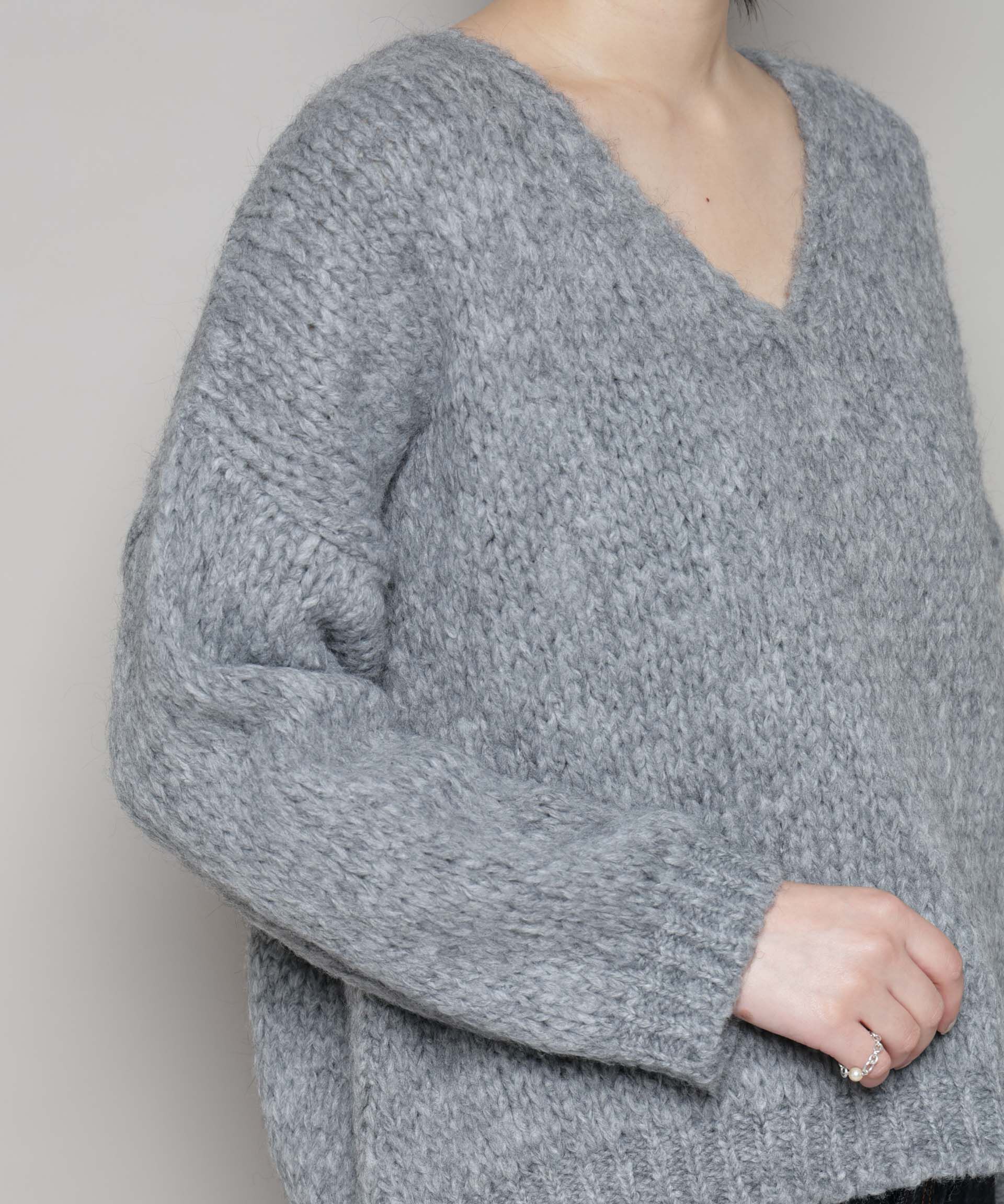 nano･universe「TRICOTS JEAN MARC/Vネックプルオーバー」|ニット・セーター|