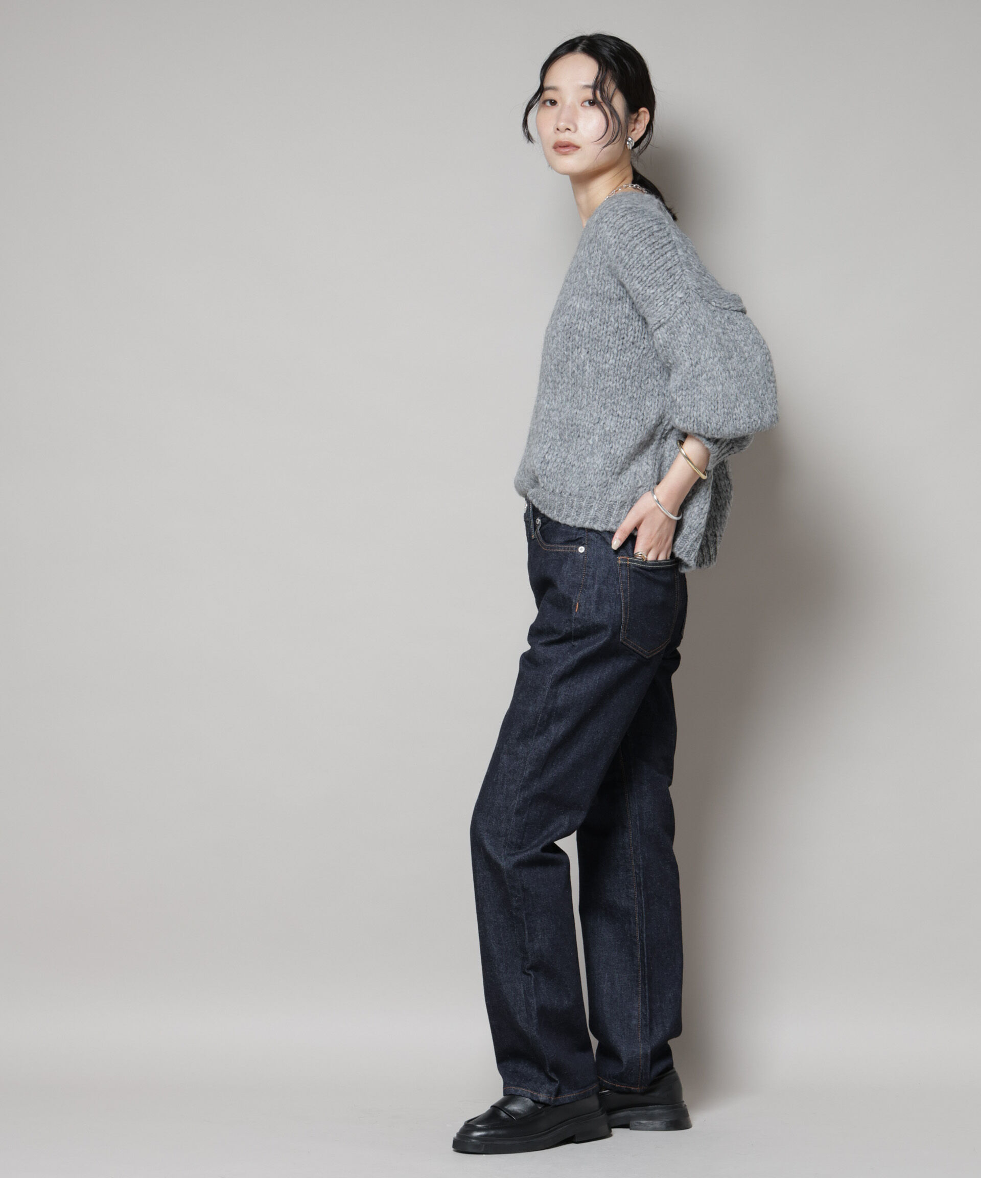 nano･universe「TRICOTS JEAN MARC/Vネックプルオーバー」|ニット・セーター|