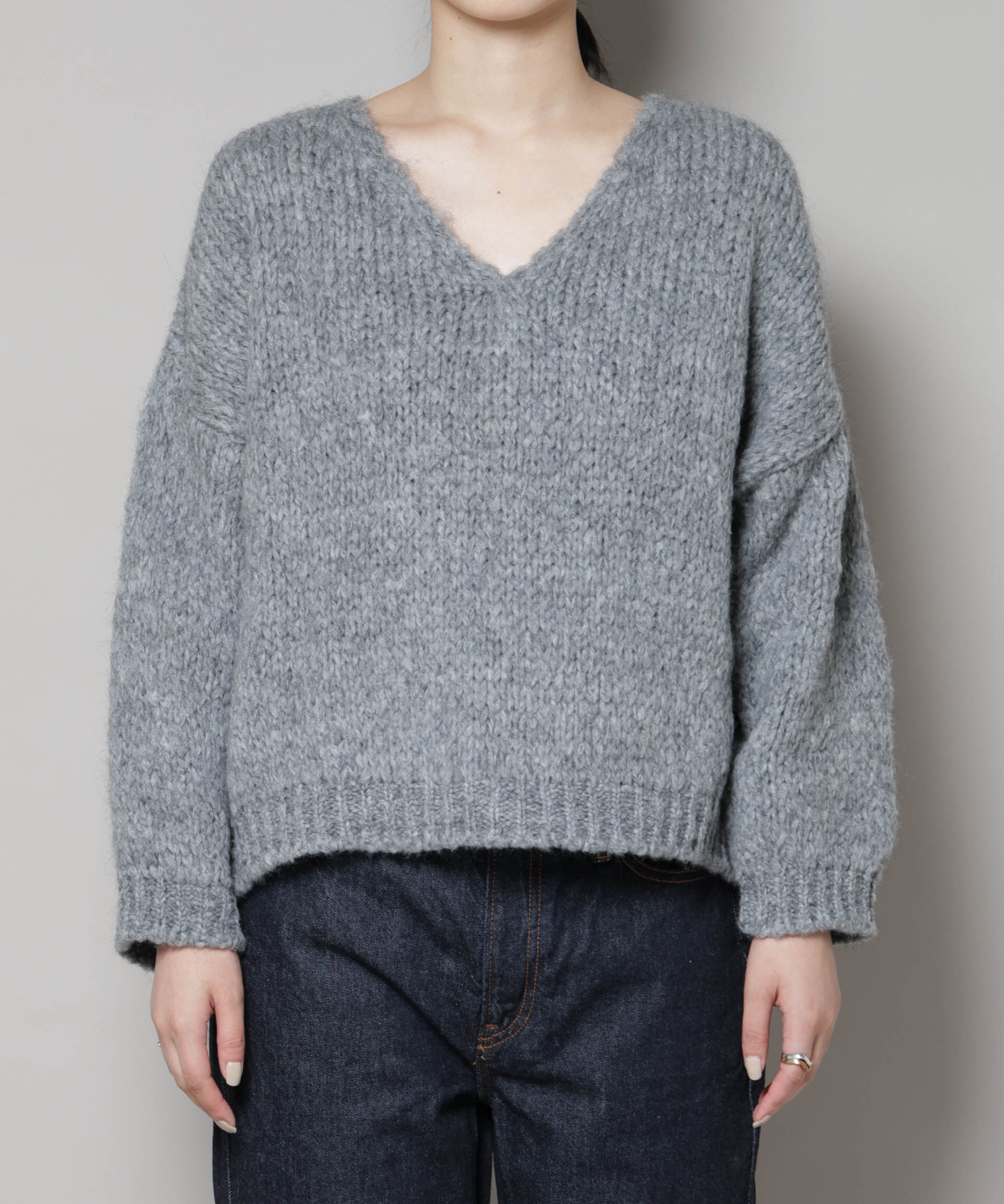 nano･universe「TRICOTS JEAN MARC/Vネックプルオーバー」|ニット・セーター|