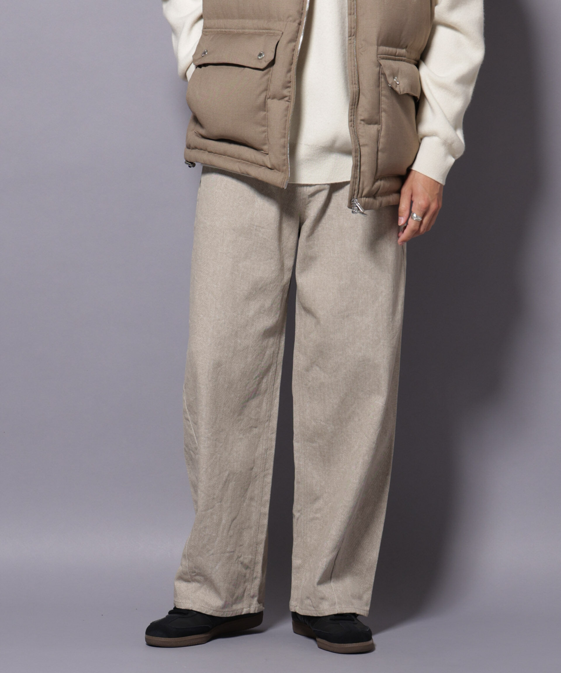 nano･universe「ピグメント 3Dパンツ」|チノ|