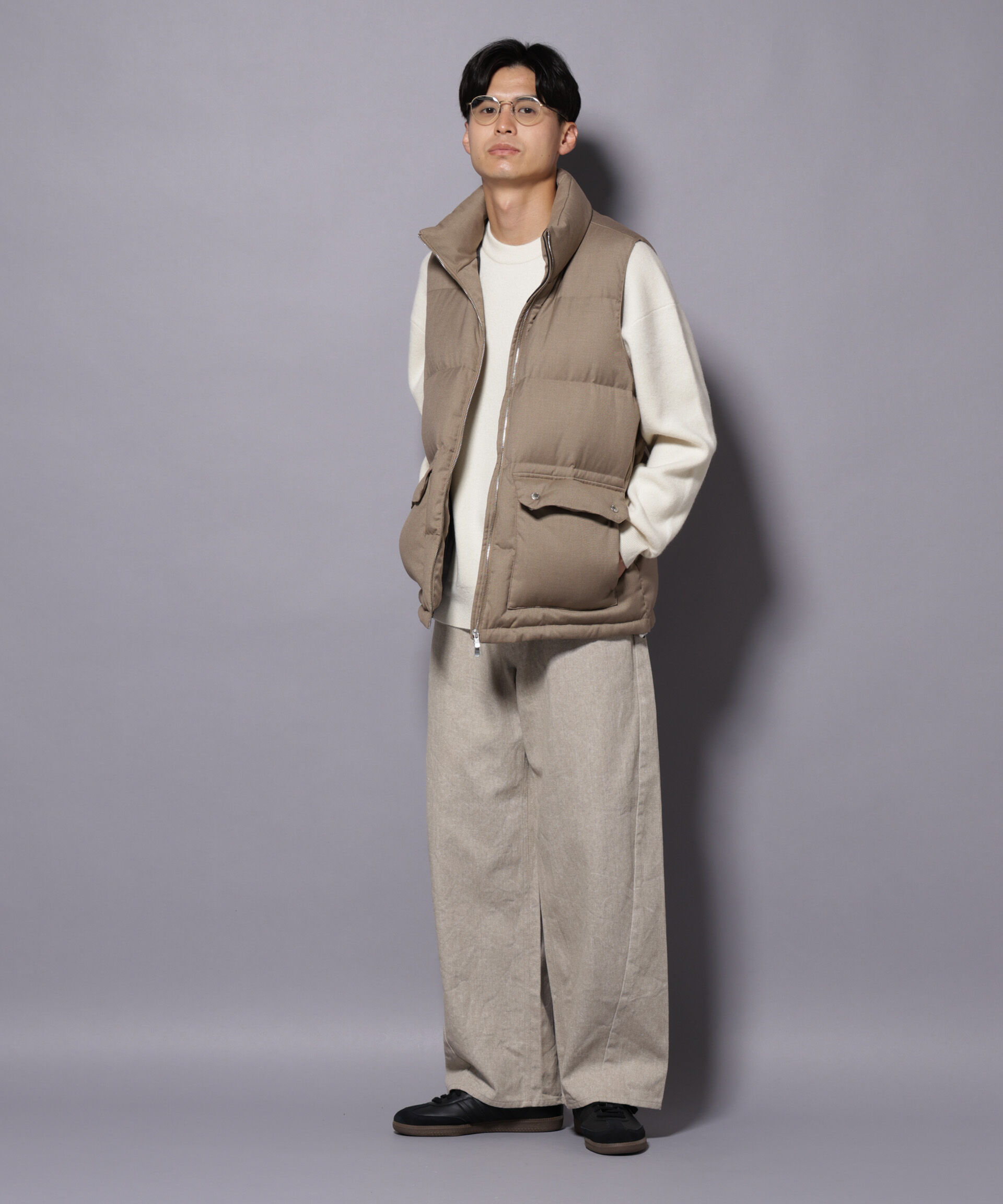 nano･universe「ピグメント 3Dパンツ」|チノ|