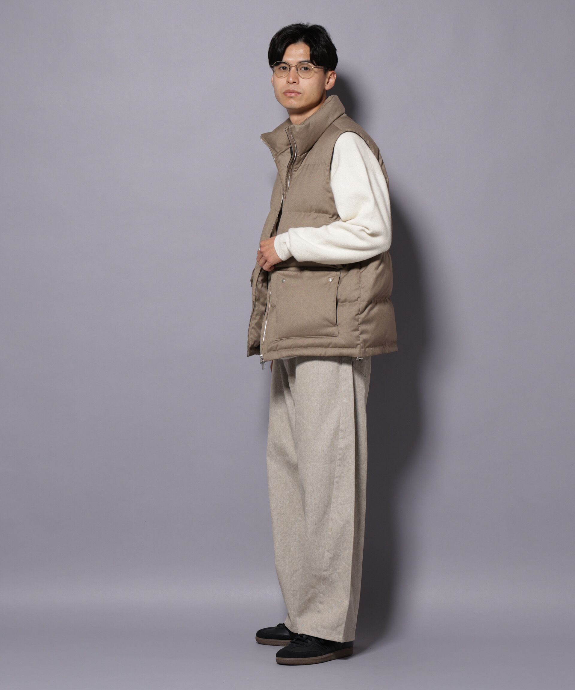 nano･universe「ピグメント 3Dパンツ」|チノ|