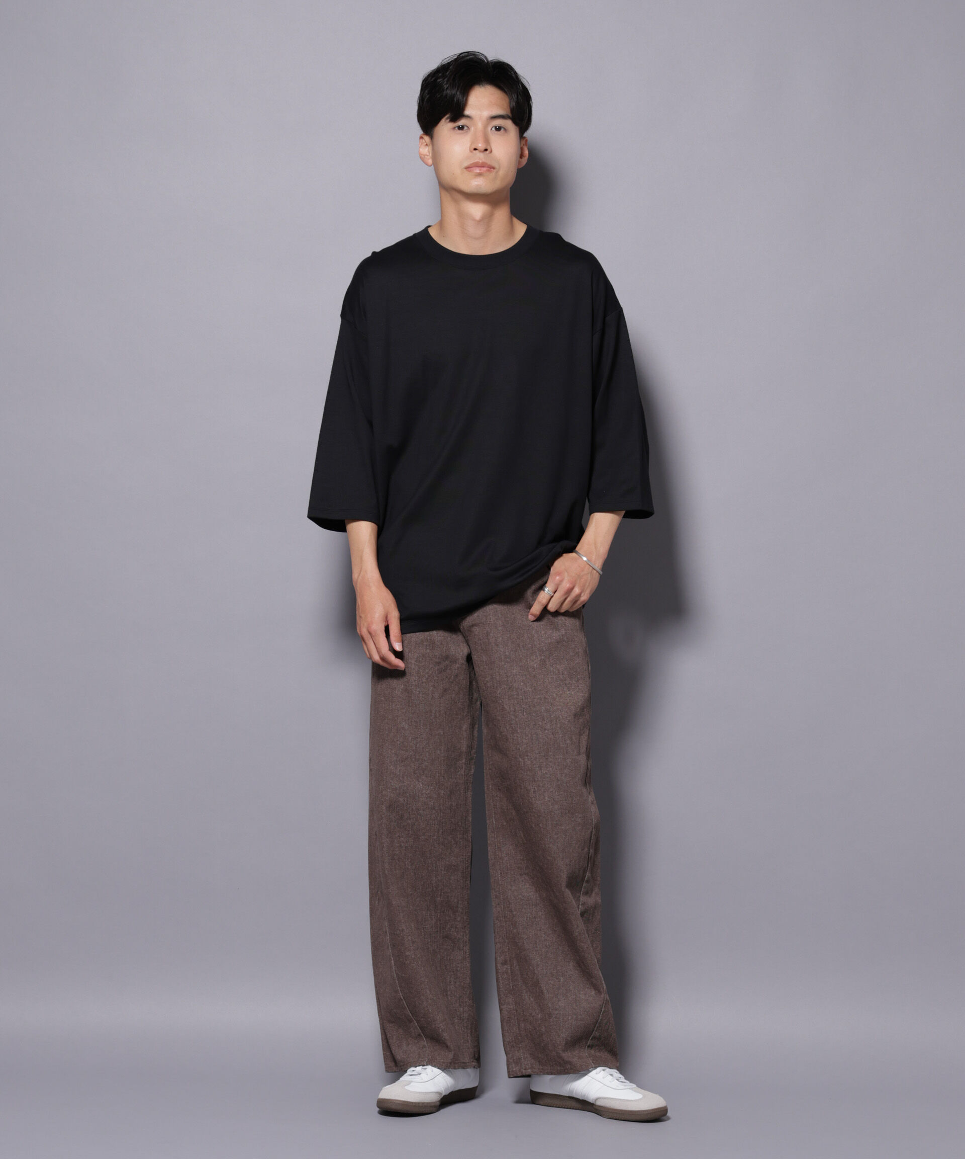 nano･universe「ピグメント 3Dパンツ」|チノ|