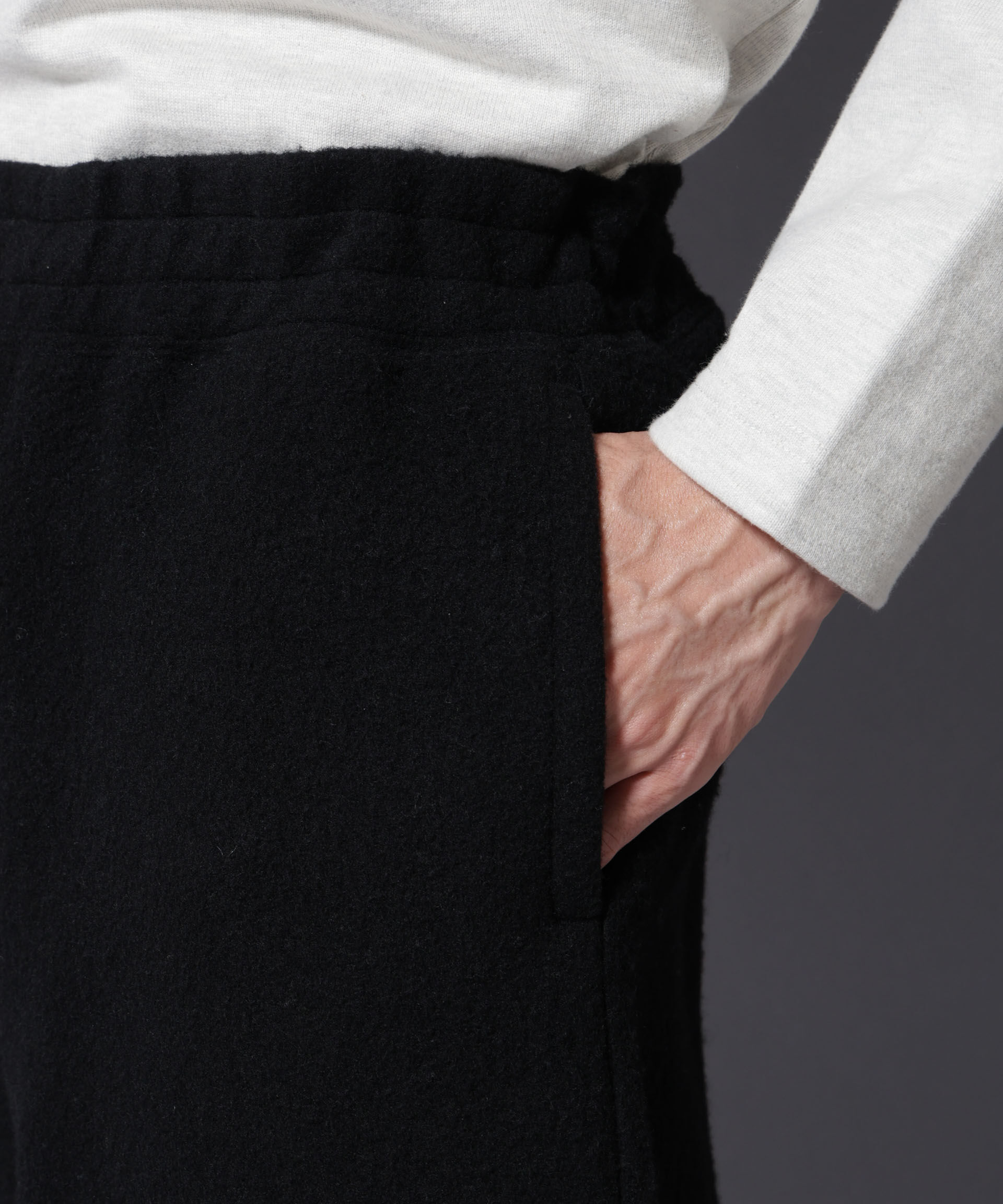 nano･universe「MIYATA&times;NANO JAPANMADE　ウールコットンイージーパンツ」|チノ|