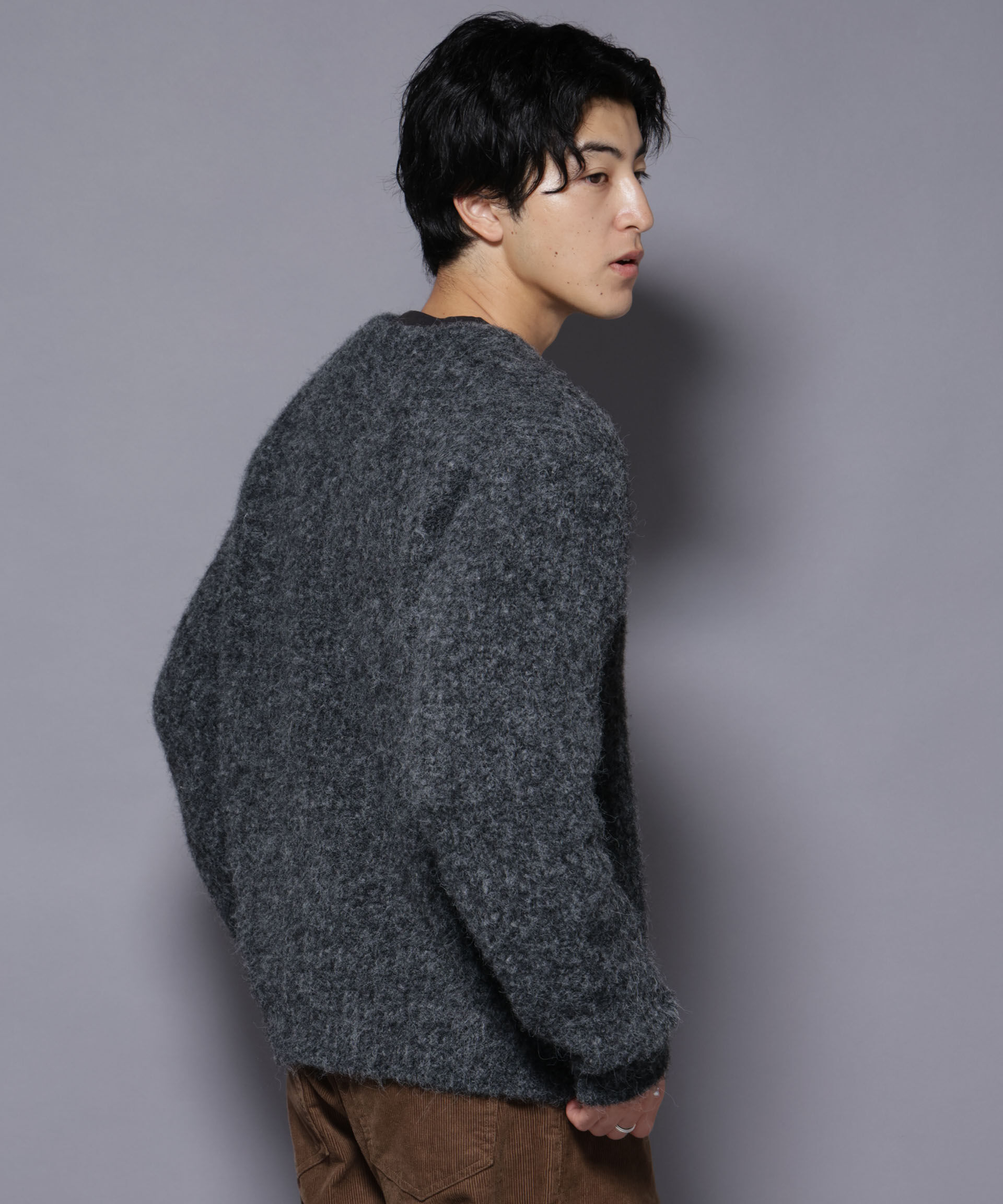 nano･universe「ウールミックスローゲージニット」|ニット・セーター|