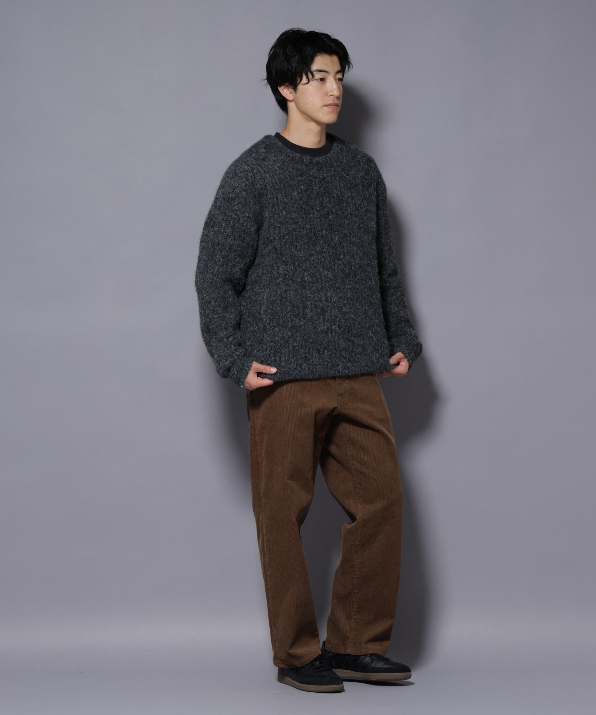 nano･universe「ウールミックスローゲージニット」|ニット・セーター|