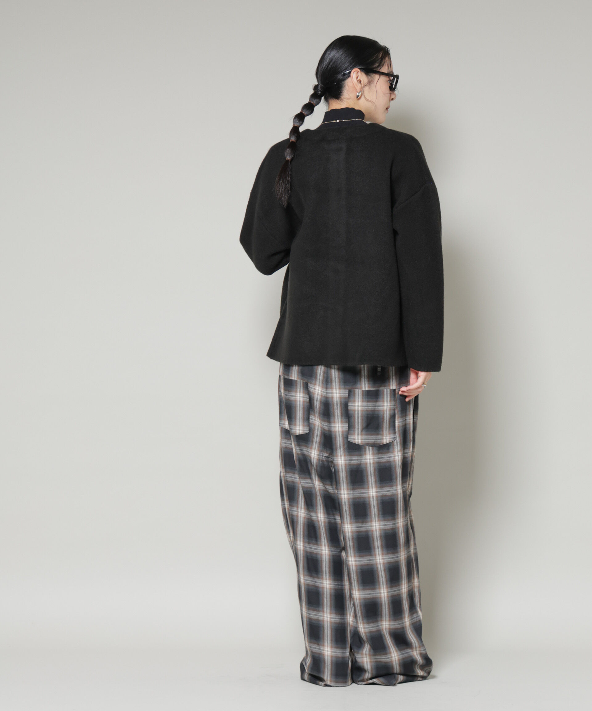 nano･universe「ダブルフェイスニットカーディガン」|ニット・セーター|