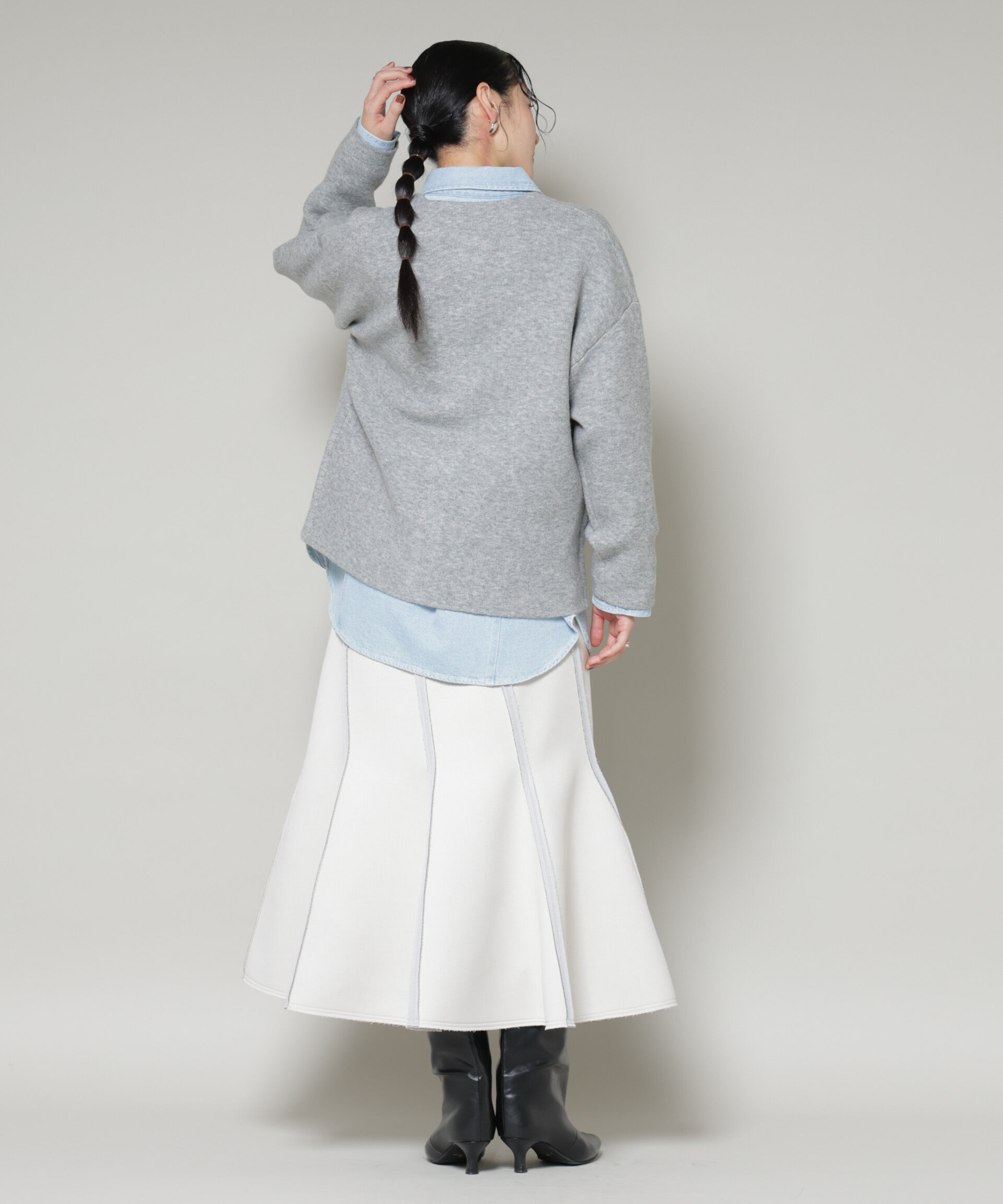 nano･universe「ダブルフェイスニットカーディガン」|ニット・セーター|