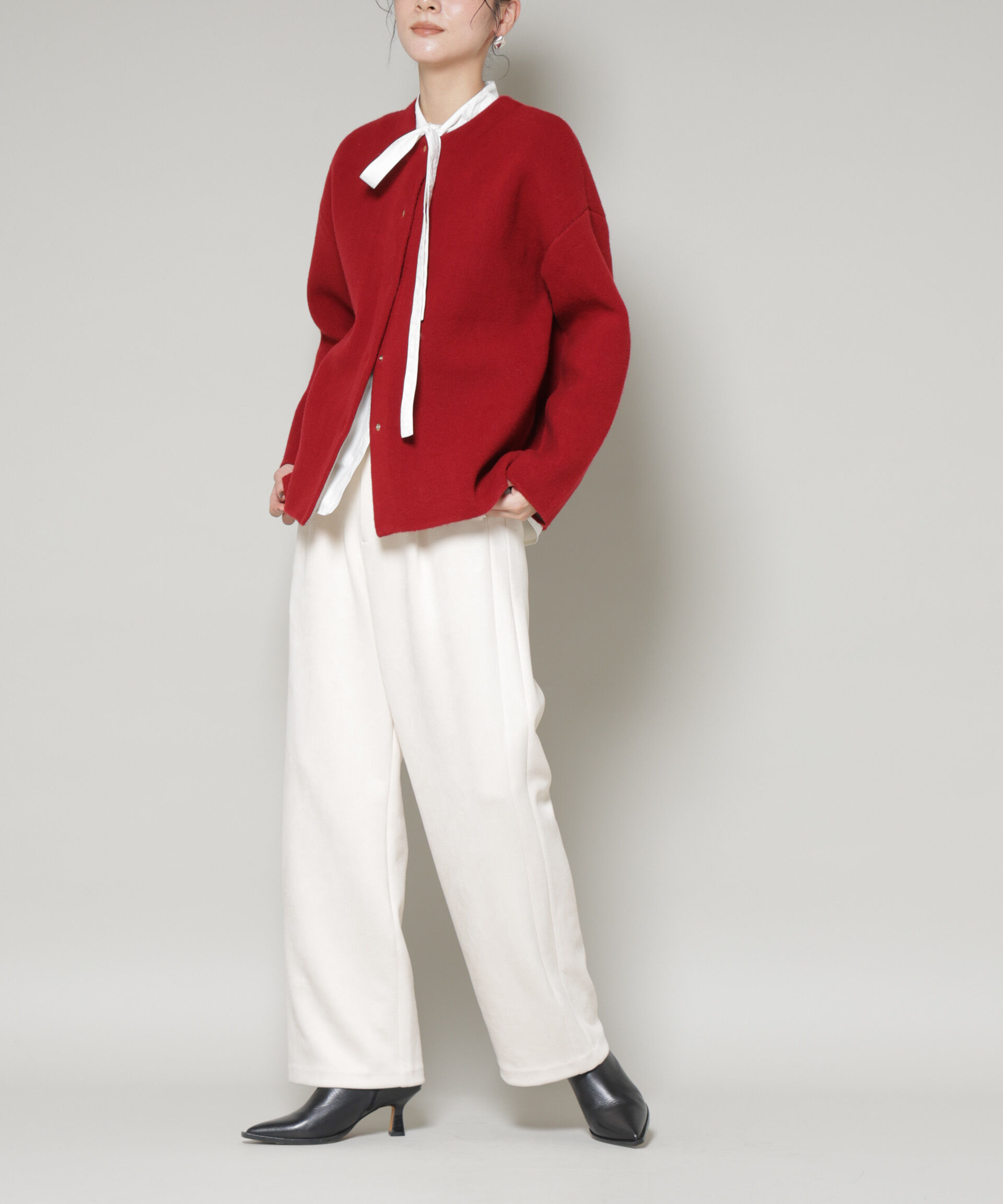 nano･universe「ダブルフェイスニットカーディガン」|ニット・セーター|