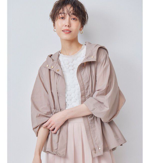 組曲「【撥水・WEB限定】ギャザーフード パッカブルブルゾン」|ブルゾン・スタジャン|