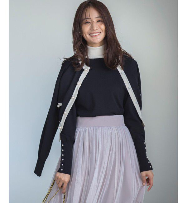 組曲「【WEB限定色あり】ELENA パールボタン ニットジャケット」|カーディガン|