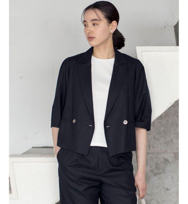 組曲「リネンレーヨン ジャケット」|テーラードジャケット|