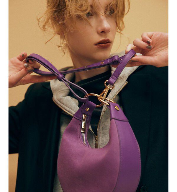 組曲「【加藤ローサさん着用】キャットショルダー バッグ」|ショルダー・メッセンジャー|パープル系