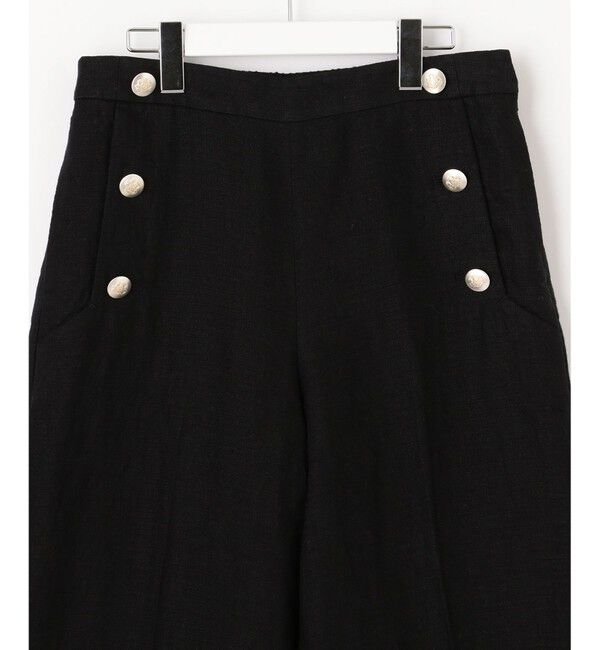 自由区「【XSサイズ～】ブライトリネンオックス ワイドパンツ」|その他|