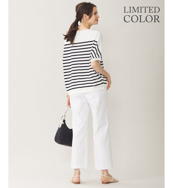 自由区「【WEB限定カラーあり・接触冷感・UVカット】クレープストレッチドルマン ニット」|ニット・セーター|