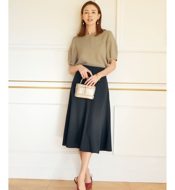 自由区「【SHIHOさんコラボ・洗える】バックサテンジョーゼット ブラウス」|シャツ・ブラウス|