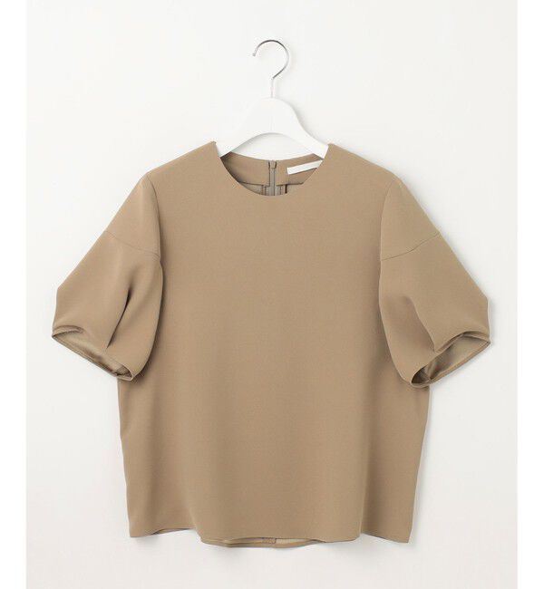 自由区「【SHIHOさんコラボ・洗える】バックサテンジョーゼット ブラウス」|シャツ・ブラウス|