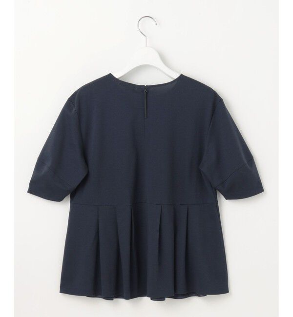 自由区「【接触冷感・UVカット・吸水速乾・抗菌防臭・洗える】ハイツイストポンチペプラム カットソー」|Tシャツ・カットソー|