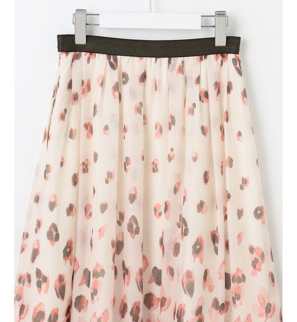 自由区「【洗える】グラデーションペタルプリント スカート」|スカート|