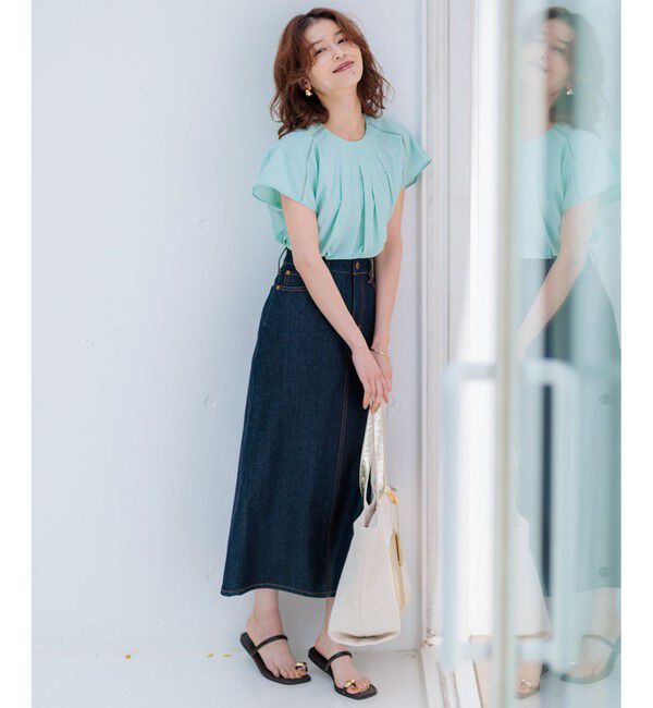 23区「【Oggi4月号掲載/洗える】23区DENIM ストレッチ デニムスカート」|スカート|