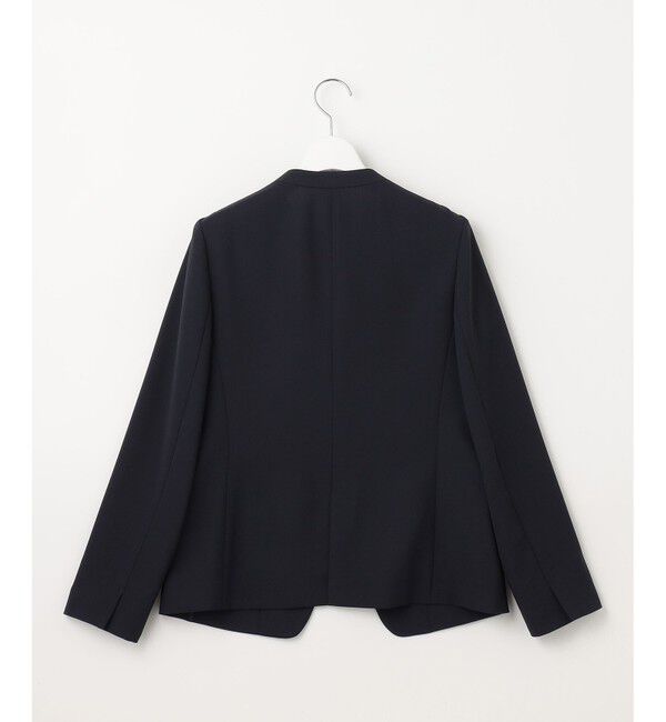 23区「【セットアップ対応/洗える】ドライツイル ノーカラー ジャケット」|ノーカラージャケット|