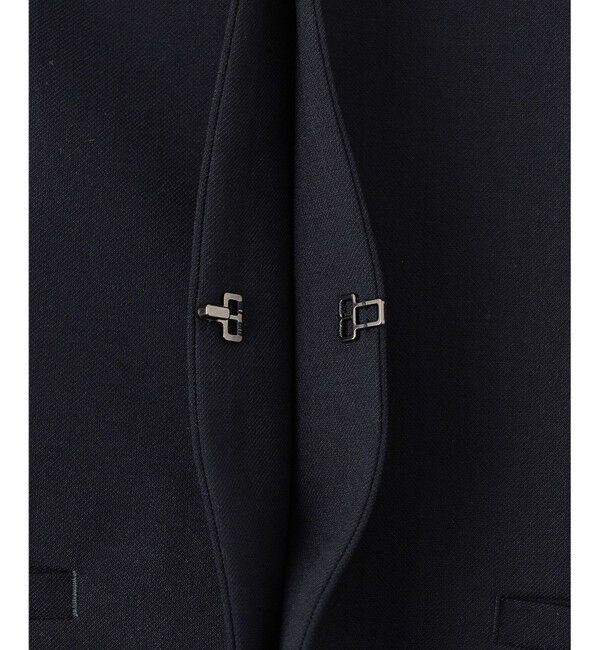 23区「【セットアップ対応/洗える】ドライツイル ノーカラー ジャケット」|ノーカラージャケット|