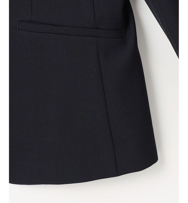 23区「【セットアップ対応/洗える】ドライツイル ノーカラー ジャケット」|ノーカラージャケット|