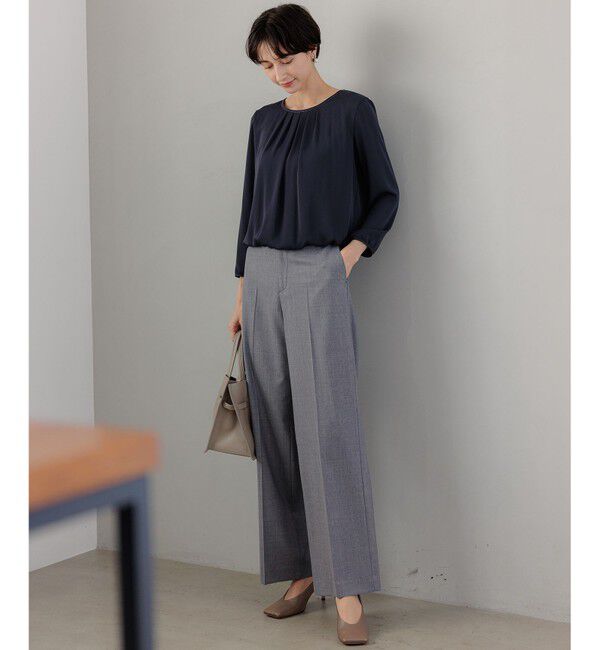 23区「【洗える】シルキーデシン ボールチェーン カットソー」|Tシャツ・カットソー|