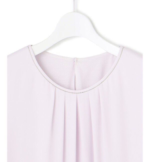 23区「【洗える】シルキーデシン ボールチェーン カットソー」|Tシャツ・カットソー|