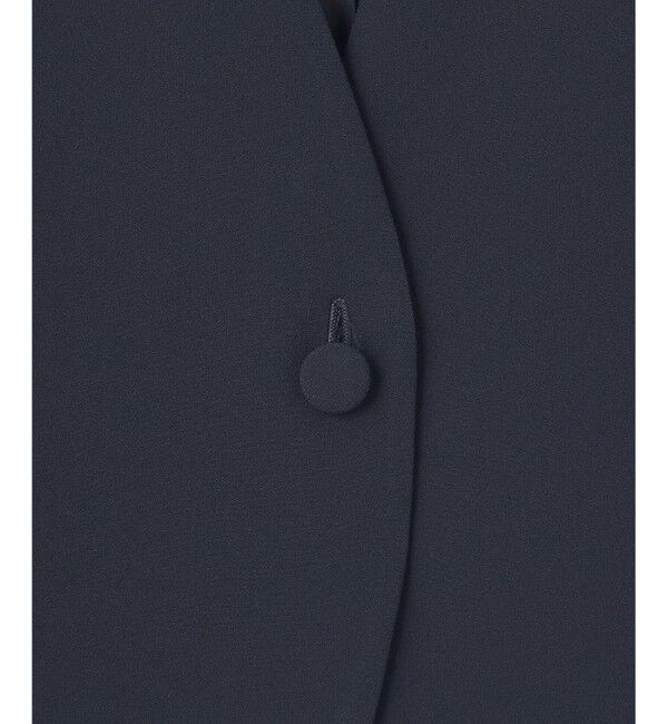 23区「【APPLAUDIR】クリアジョーゼット 3WAYコンパクトジャケット」|ノーカラージャケット|