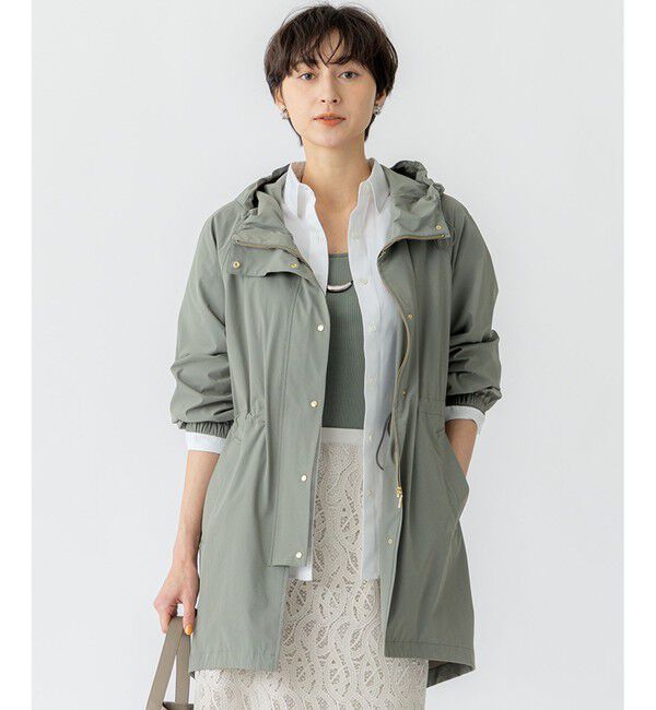 23区「【撥水加工】ナイロン2WAYストレッチ フーデットアウター」|その他|カーキ系