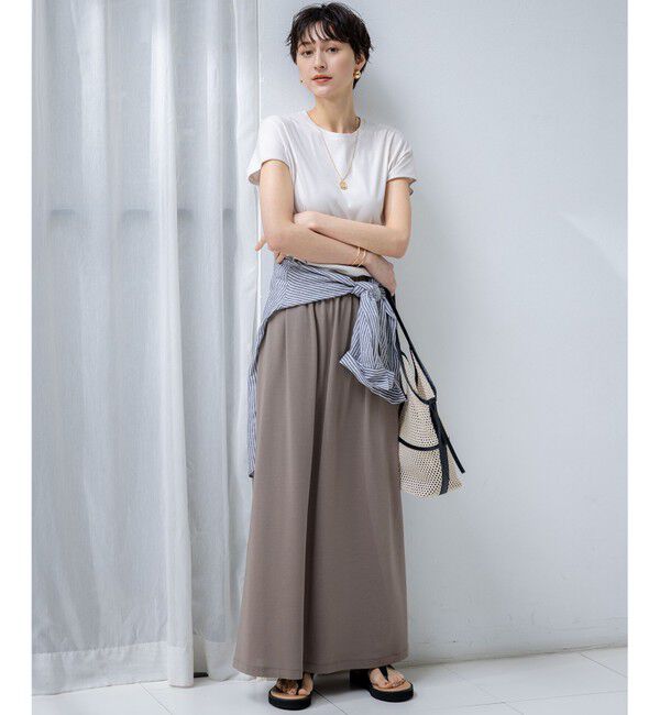 23区「【汗じみ防止/速乾性】フレンチスリーブ  IT Tシャツ」|Tシャツ・カットソー|