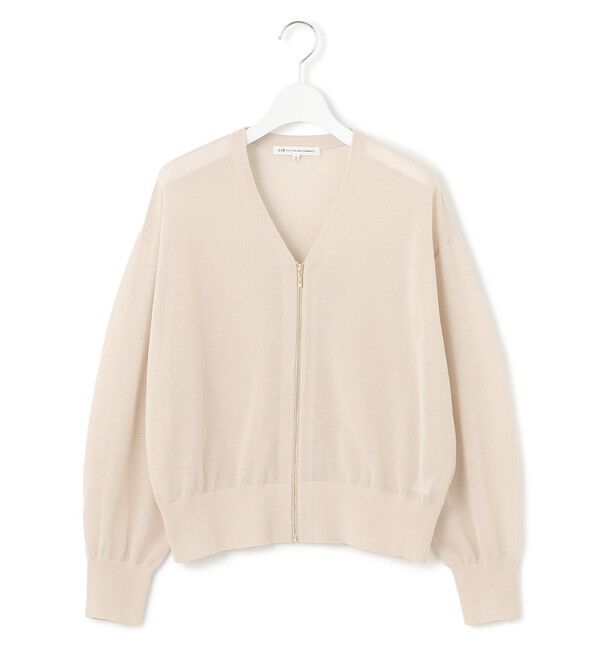 23区「【洗える】ライトシアーニット ブルゾン」|ブルゾン・スタジャン|