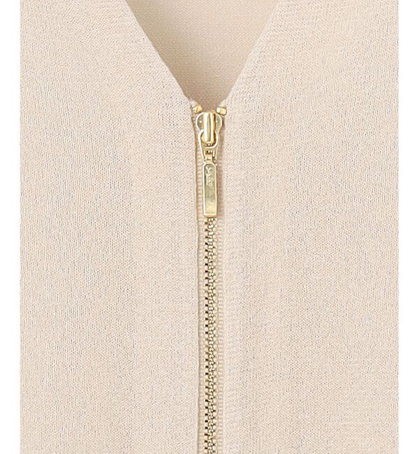 23区「【洗える】ライトシアーニット ブルゾン」|ブルゾン・スタジャン|