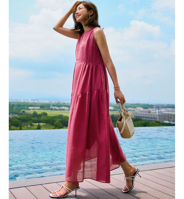 23区「【一部店舗限定/接触冷感/洗える】ラミータンブラー ノースリーブ ワンピース」|ワンピース|