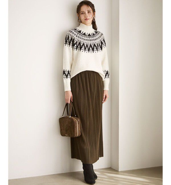 23区「【SLOW/一部店舗限定】トリコットプリーツ Iライン スカート」|スカート|