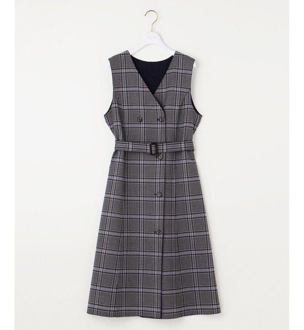 any SiS「【美人百花10月号掲載】リバーシブルチェックラップ ワンピース」|ワンピース|
