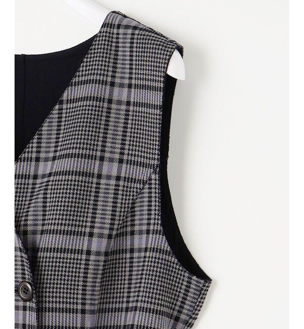 any SiS「【美人百花10月号掲載】リバーシブルチェックラップ ワンピース」|ワンピース|