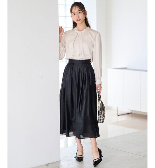 any SiS「【洗える】シアーチンツタック スカート」|スカート|