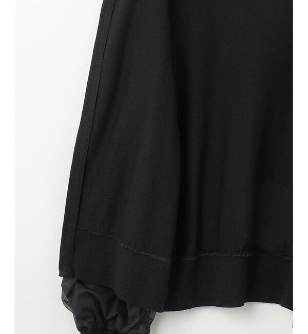 ANY SIS「【洗える】チュールレイヤードニット ブルゾン」|ブルゾン・スタジャン|