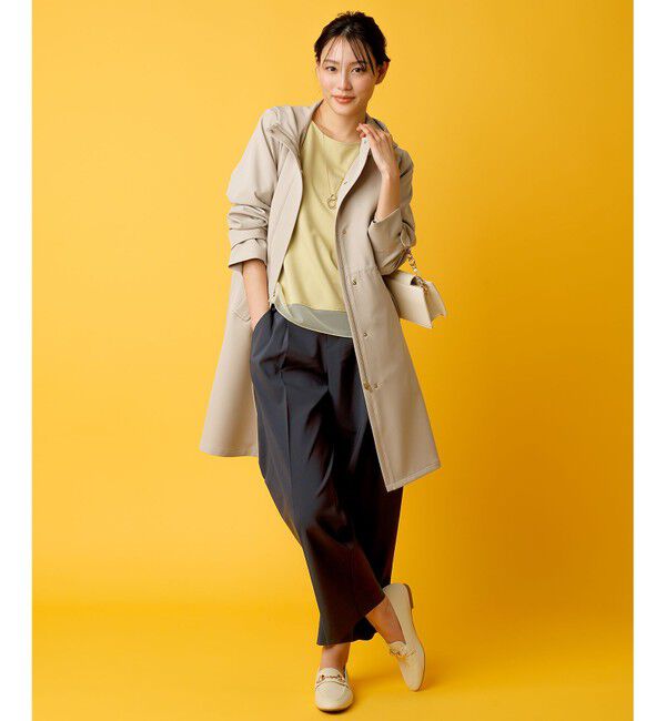 ANY SIS「【ストレッチ・接触冷感・撥水・UVカット・洗える】エアリーストレッチ ワイドパンツ」|その他|