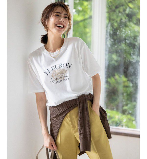 ANY SIS「【洗える】ロゴ刺繍 Tシャツ」|Tシャツ・カットソー|オフフラワー